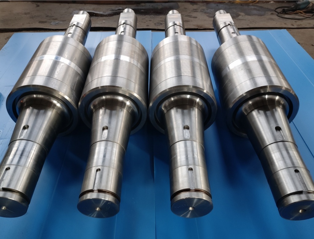 Rolo de moinho de montagem (eixo com anel de carboneto de tungstênio)